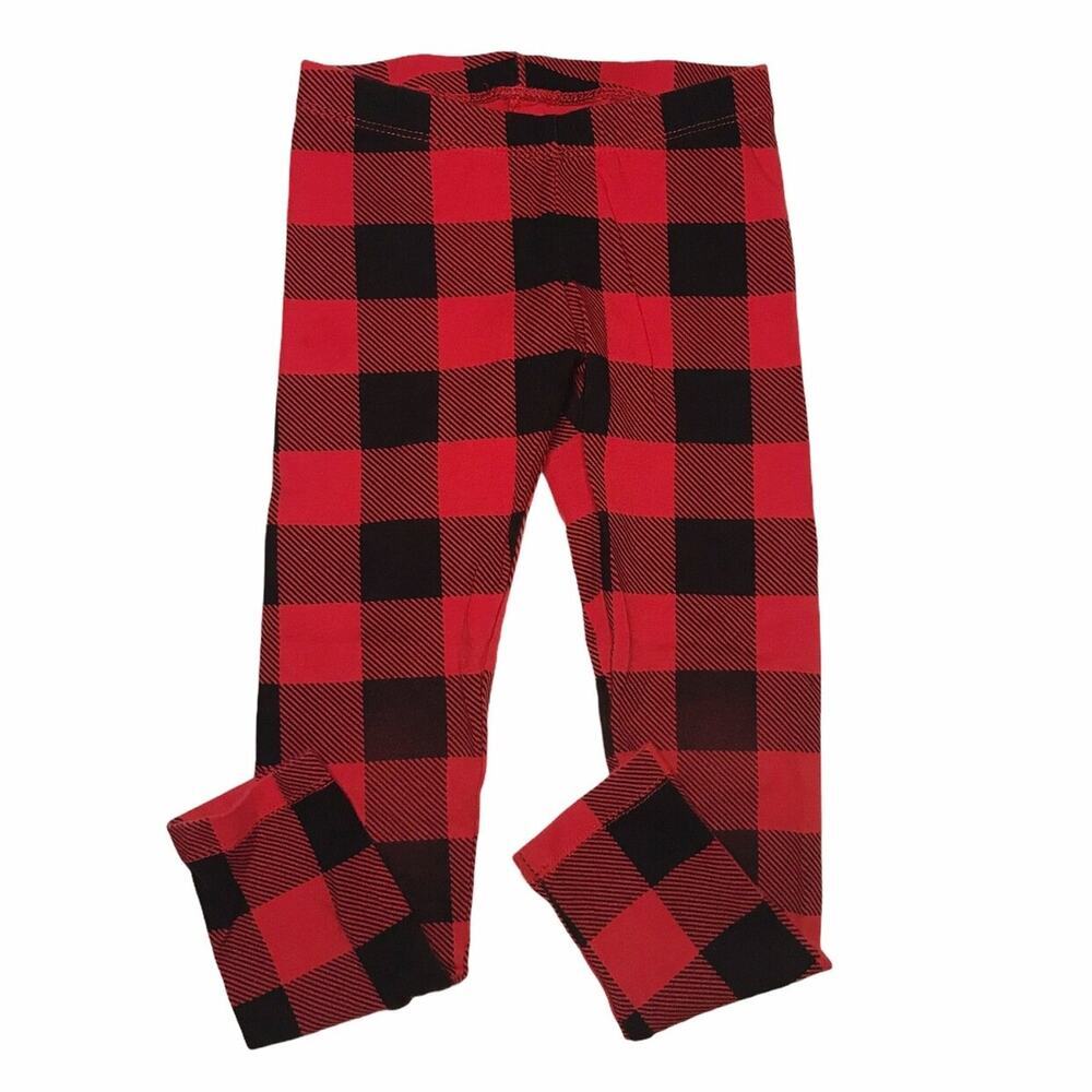 Cat & Jack Girls Plaid Leggings 4-5Y